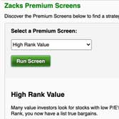 Find the Best Stocks with Zacks Premium Screener